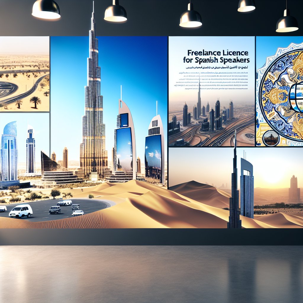Licencia Freelance Dubai para Español